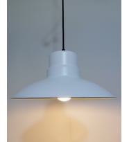 RİOLİGHT RETRO BEYAZ İÇİ BEYAZ TEKLİ METAL SARKIT ÇAP: 30CM (Siyah)
