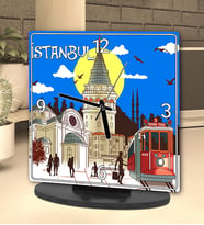 Taksim Tasarımlı Masa Saati