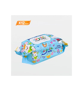 Karamish Baby Islak Mendil 120 Li 12 Adet (Kristal Mavi)