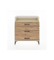 Arges Şifonyer Tek Raflı 3 Çekmeceli 88x30x96 Aytaşı-Çam
