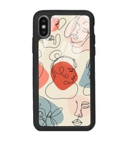 iPhone Xs Nude Maske Tasarımlı Glossy Telefon Kılıfı