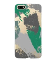 Huawei Y5 2018 Uyumlu Kapak Brush Stroke Tasarımlı Şeffaf Silikon Kılıf