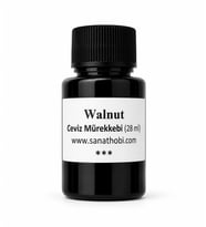 Walnut ceviz mürekkebi gölge yazı, copperplate mürekkebi, ceviz rengi 28ml-1 Ad