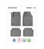 Tofaş Kartal Maximum Serisi 4D Havuzlu Gri Oto Paspas