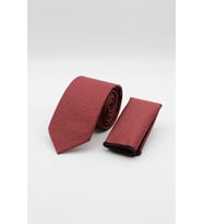 Kırmızı Desenli 7 Cm Kravat 1090260110