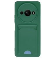 Redmi A3 4G Kılıf Kelvin Kartvizitli Silikon - Koyu Yeşil