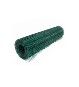 Pvc Kaplı Puntalı Tel-(- 1.2 cm Göz Arası -0.90 mm Kalınlık)-( 150cm - Yükseklik 25 Metre Uzunluk-) (Y.Yeşil)