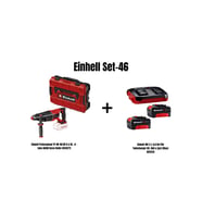 Einhell Set-46(Einhell TP-HD18/28D Li BL+4 Akülü Kırıcı Delici+18V 2x4,0Ah Akü Şarj Cihazı)