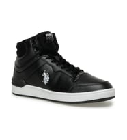 U.S.POLO ASSN ORION HI 3PR SİYAH BEYAZ COMFORT CASUAL BOĞAZLI SNEAKER (Siyah - Beyaz)