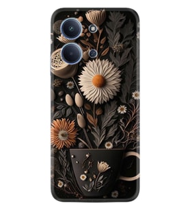 Xiaomi Redmi 15C Kılıf Boutique Baskılı Resimli Kahve Çiçek Pcode -095