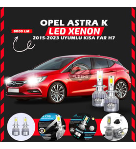 Opel Astra K 2015-2023 Kısa Far Uyumlu Şimşek Etkili Led Xenon Performance Series H7