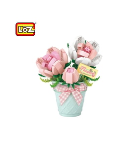 Lz8836 Loz Saksili Gül 230 Parça Block Oyuncak