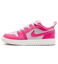 Nike Jordan 1 Low Alt Leather Sneakers Hakiki Deri Bantlı Cırtlı Kız Çocuk Spor Ayakkabı Pembe