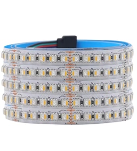 24 Volt RGBWW 4 Renk RGB ve Günışığı Renk 5050 SMD İç Mekan 60 Led 5 Metre Şerit Led