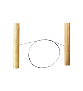 Çamur Kesme Teli Kil Kesme Aparatı Çamur Kesme Aparatı Kil Kesme Teli Çelik Tel 40 cm