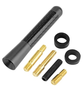 Ayt Magicvoice Mv-26308 Universal Mavi Karbon Fiber Oto Araç Teyp Çubuk Radyo Anteni 12 Cm