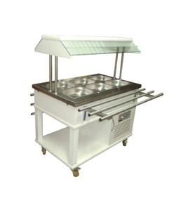 Atalay ASBM-03 Benmariler Orta Tip Ahşap Kaplama GN 1/1 x 3 - 230 V