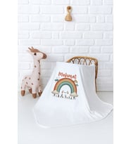 Pia Baby Premium %100 Pamuk Çift Kat Penye Bebek Battaniyesi 80x80 cm  5076-11 (Krem)