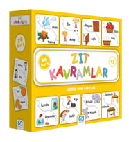 Zıt Kavramlar Eğitici Oyun Kartları
