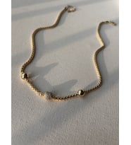 14 K kararmaz kolye