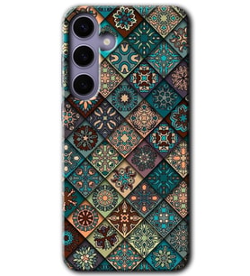 Galaxy S24 Kılıf HD Desen Baskılı Kılıf - Mandala Desen
