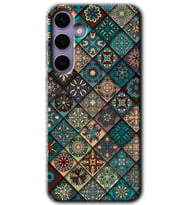 Galaxy S24 Kılıf HD Desen Baskılı Kılıf - Mandala Desen