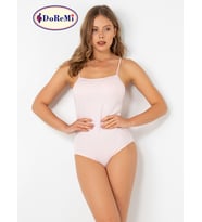 İnce Askılı Kaplı Body (Pembe)