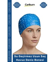 #Bone Uzun Saç Kaymaz Su Geçirmez Sızdırmaz Yüzücü Havuz Deniz Bonesi Elastik Bez Yüzme Şapkası