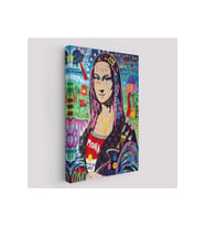 Banksy Renkli Mona Lisa Kanvas Tablo Pop Art Sokak Sanatı Kanvas Tablo-5305