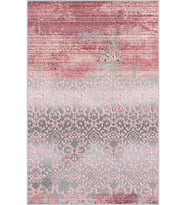 Eliana Home Baskılı, Yıkanabilir Kaymaz Taban Salon Halısı LNA0200-SD384 100x150 cm (Pembe)