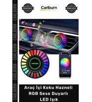 #OtoKoku Bluetooth Uygulama Kontrollü Havalandırma Araç İçi Koku Hazneli RGB Sese Duyarlı LED Işık