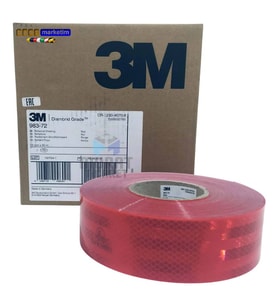 3M 983 Kırmızı Petekli Reflektif Şerit Bant 55 mm x 50 mt