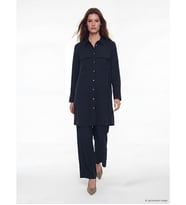 LCW Modest Lacivert Beli Lastikli Modal Karışımlı Kadın Pantolon