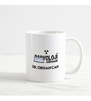 Radyoloji Uzmanı Kupa Bardak (1. Tasarım) (Beyaz)