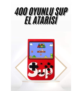 Northcity Çocuklar İçin Taşınabilir Atari Retro 400 Oyunlu Nostaljik El Konsolu