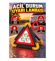 Solar Şarjlı Çok Fonksiyonlu Reflektör Işıklı Acil Durum Uyarı Lambası