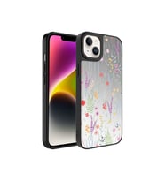 Apple iPhone 14 Plus Uyumlu Kılıf Aynalı Desenli Kamera Korumalı Parlak Zore Mirror Kapak (Kahverengi)