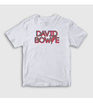 Presmono Unisex Çocuk Beyaz David Bowie T-Shirt 301938tt