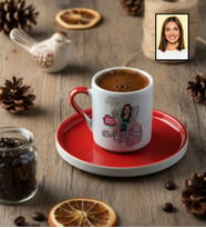 Kişiye Özel Karikatürlü Doğum Günü Hediyesi Türk Kahvesi Fincanı Doğum Günü Hediyesi