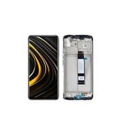 Xiaomi Poco M3 ile Uyumlu Lcd Ekran Dokunmatik Çıtalı (Siyah)