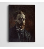 Vincent Van Gogh Self Portrait C With Pipe Kanvas Tablo
