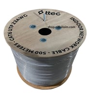 Ttec KBL-CAT6-23CCA/IN500G 500 Metre Iç Mekan Cat6 Kablo Pvc Iç Ortam Cat6 Kablo 500 Metre Gri