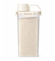 1800 ml Kapasiteli Kulplu Ölçü Kabı Kapaklı Bakliyat Saklama Kabı