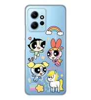 Redmi Note 12 4G Uyumlu Powerpuff Girls Desenli Şeffaf Telefon Kılıfı