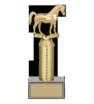 ODAK KUPA - Figürlü Kupalar - At Figürlü Kupalar FG-007 B - 25 cm