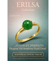 Sertifikalı Pozitif Enerji Yüzüğü – Zebercet Peridot Taşı Ayarlanabilir Gold İnce Kasa Aslan Başak Terazi (Çok Renkli)