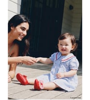 LCW baby Ekru Bebe Yaka Kız Bebek Elbise