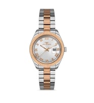 Ferro Quartz Çelik Rose/Gri 33 mm Kadın Kol Saati