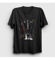 Presmono Unisex Siyah Cover Film Oldboy T-Shirt 248149tt