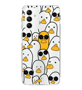 Samsung Galaxy M13 Kapak Duck Tasarımlı Şeffaf  Kılıf